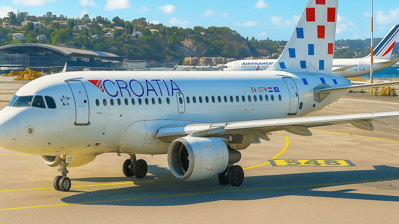IMPOSSIBLE!! Very Low Before Landing Airbus A319 at Nice Airport MFS2020