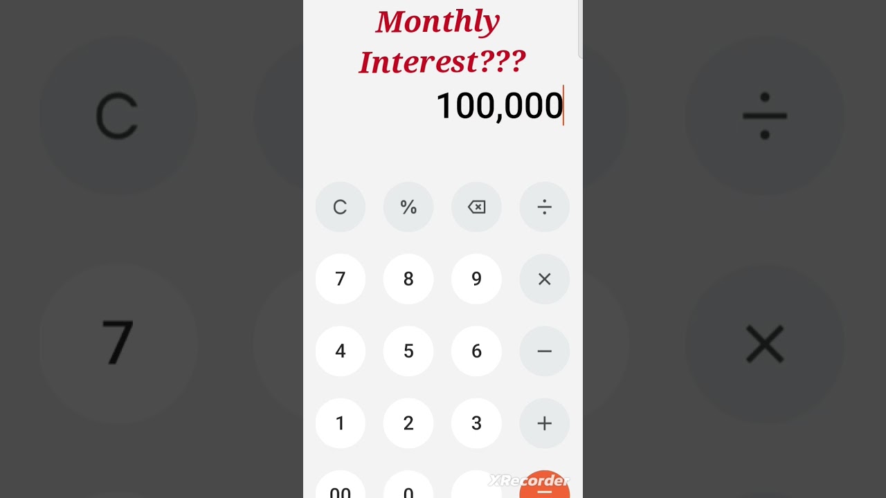 How to find the Monthly Interest? | Monthly Interest kaise nikale?? | #shorts #maths #youtubeshorts