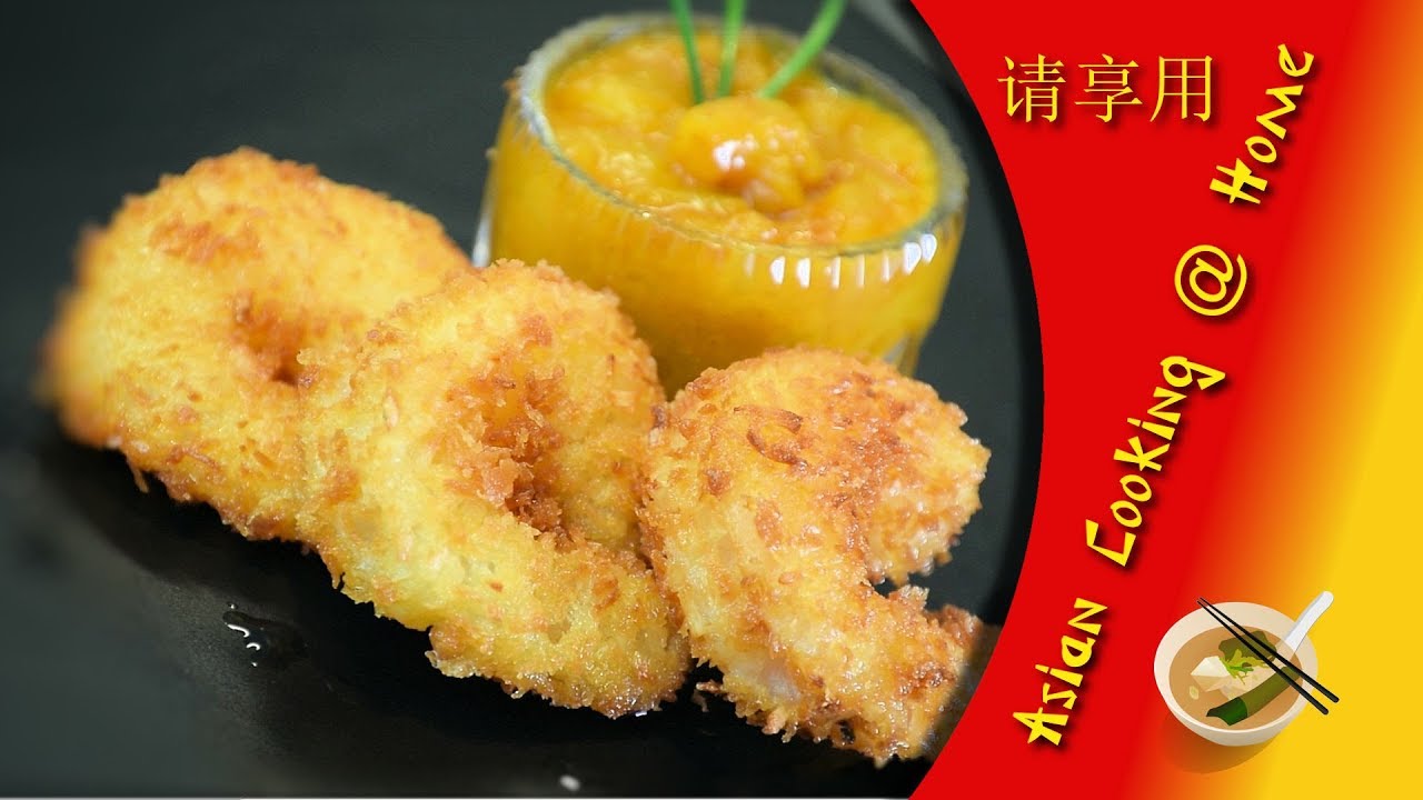 Cooking Coconut Prawns & Mango Dipping Sauce @ Home (Asian Recipe)