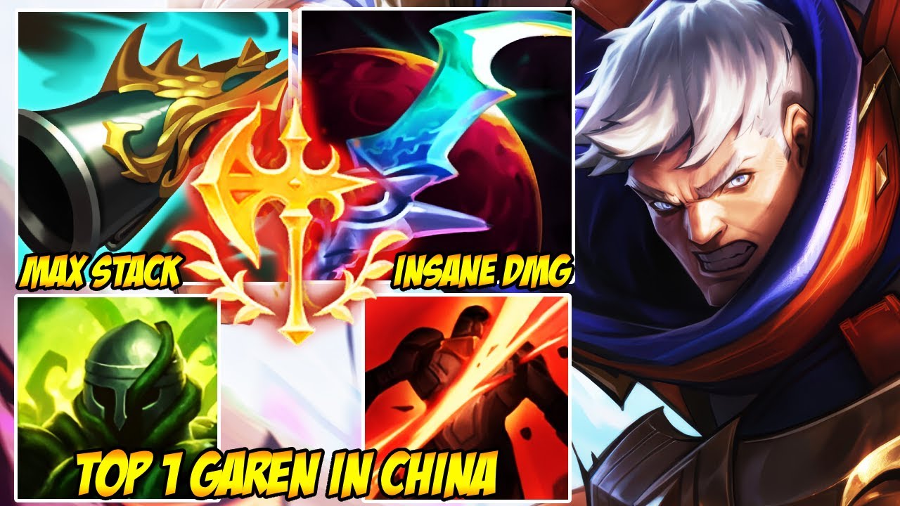 WILD RIFT CHINA TOP 1 GAREN - HE TURNED TOP LANE INTO A GRAVEYARD