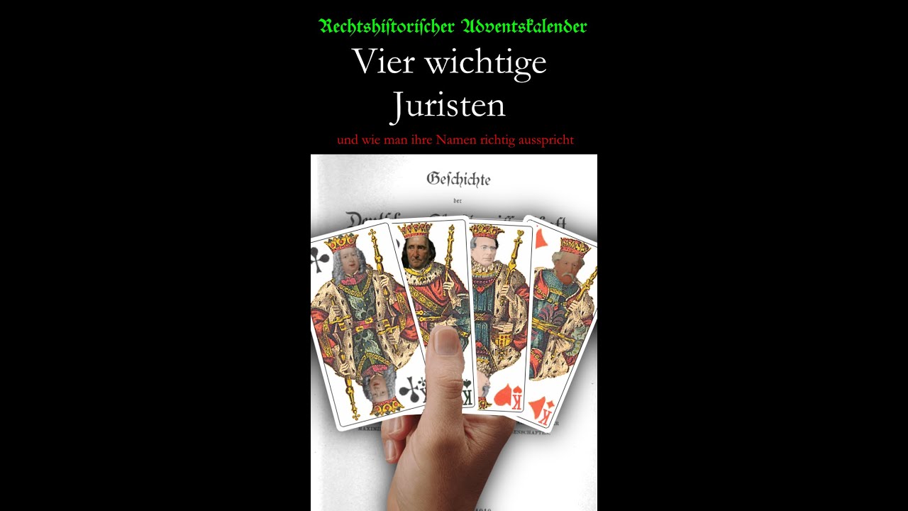 Vier wichtige Juristen - und wie man ihre Namen richtig ausspricht