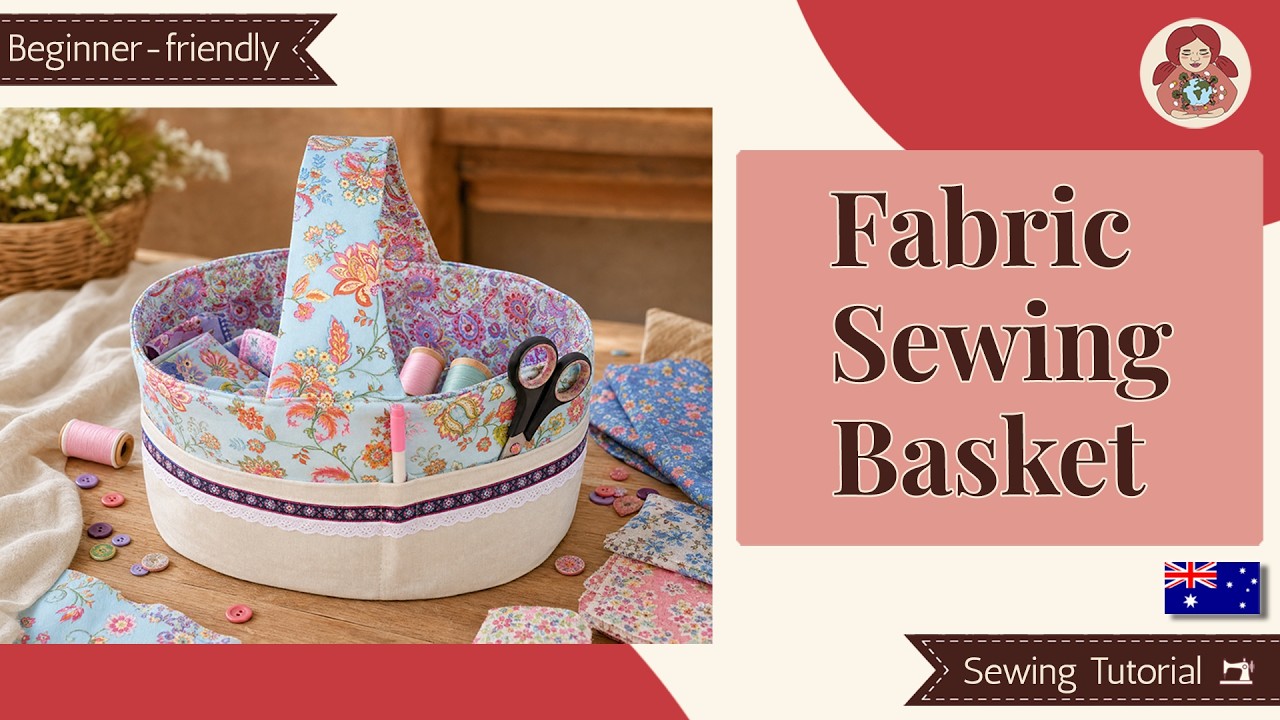 DIY | Fabric Basket + FREE Pattern!!! • Sami Doll Tutorials