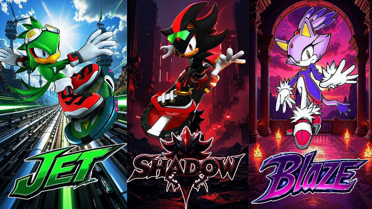 SHADOW, BLAZE y JET desatan el CAOS en Sonic Dash