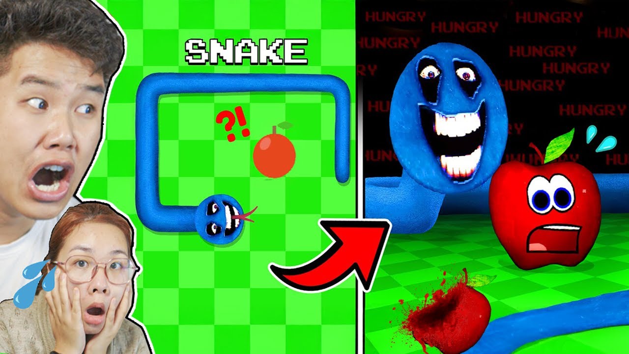Đừng Làm QUẢ TÁO Trong Trò Chơi RẮN SĂN MỒI Lúc 3AM? bqThanh & Ốc Chơi  Hungry Snake