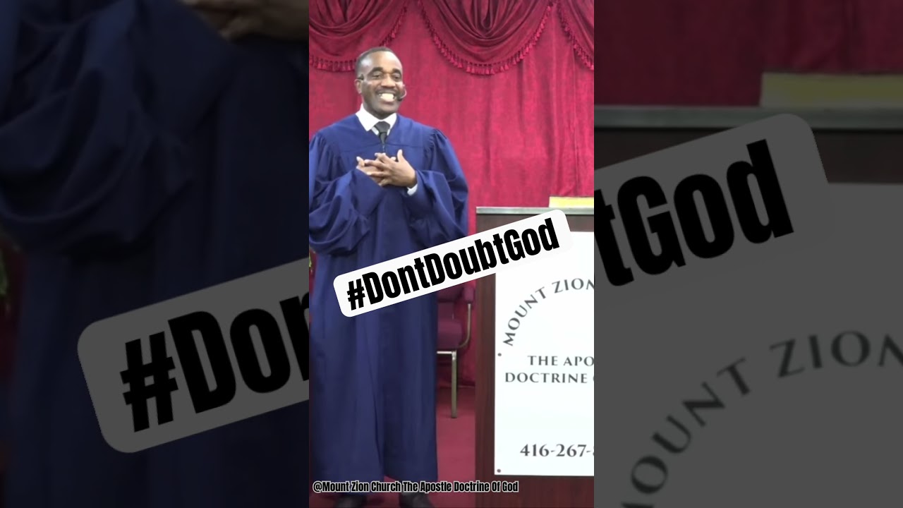 @MOUNTZIONCHURCHAPOSTLEDOCTRINE APOSTLE JOHN MCGREGOR TEACHING SAINTS DON&rsquo;T DOUBT GOD #FAITH #REAL