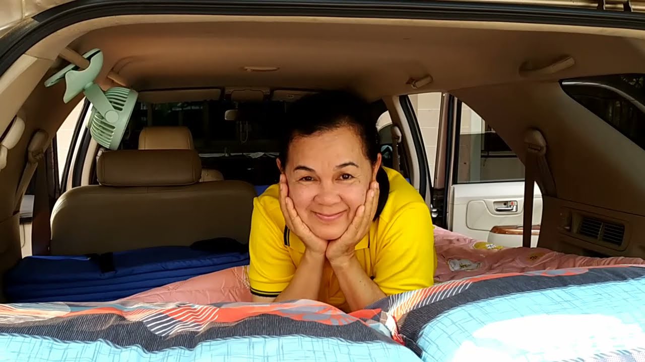 Easy Car Camper : FORTUNER 2007-นอนในรถฟอร์จูนเนอร์ แบบไม่ถอดเบาะนั่ง(Not need to remove the seats)