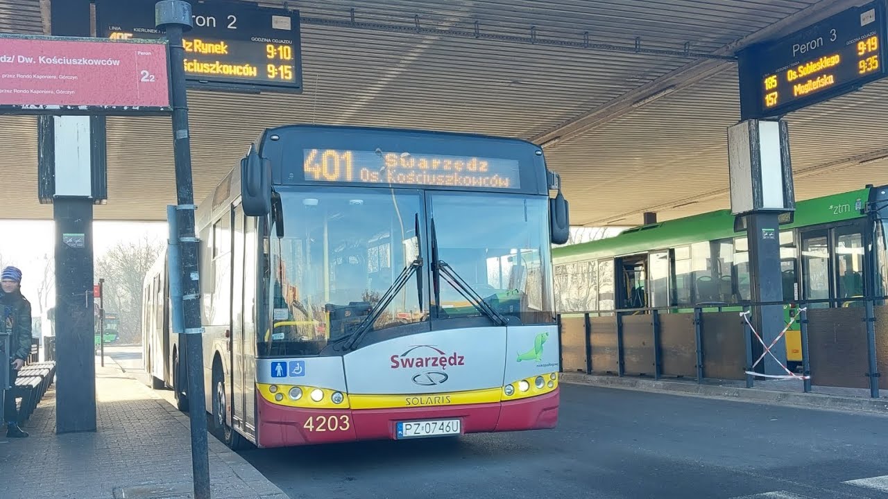 SPK Swarzedz- Solaris Urbino 18 III #4203 - Linia 401 kierunek: Swarzedz Os.Kościuszkowców