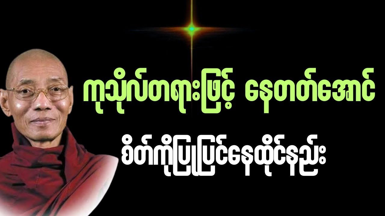ကုသိုလ်စိတ်ကလေးနဲ့ ရှင်သန်နေထိုင်နည်း#ပါချုပ်ဆရာတော်တရားများmp3 #buddha 