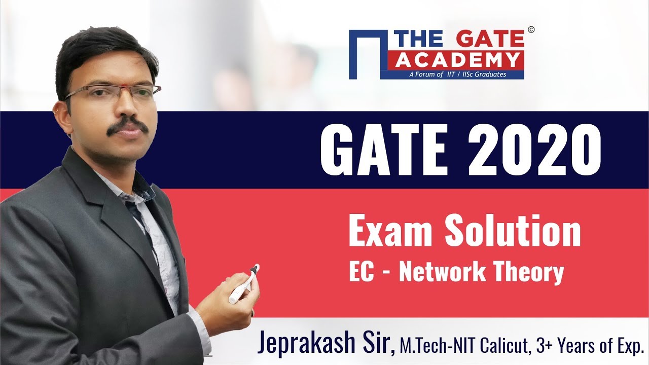 GATE 2020 Answer Key with Solutions for ECE Paper &ndash; Network Theory (Memory-Based, 4Qs)