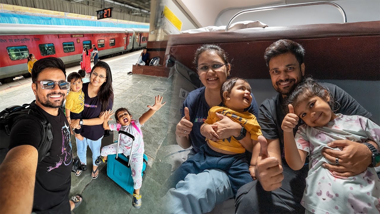 Pehli baar bachho ke sath train mein Surat se Jaipur safar kiya !