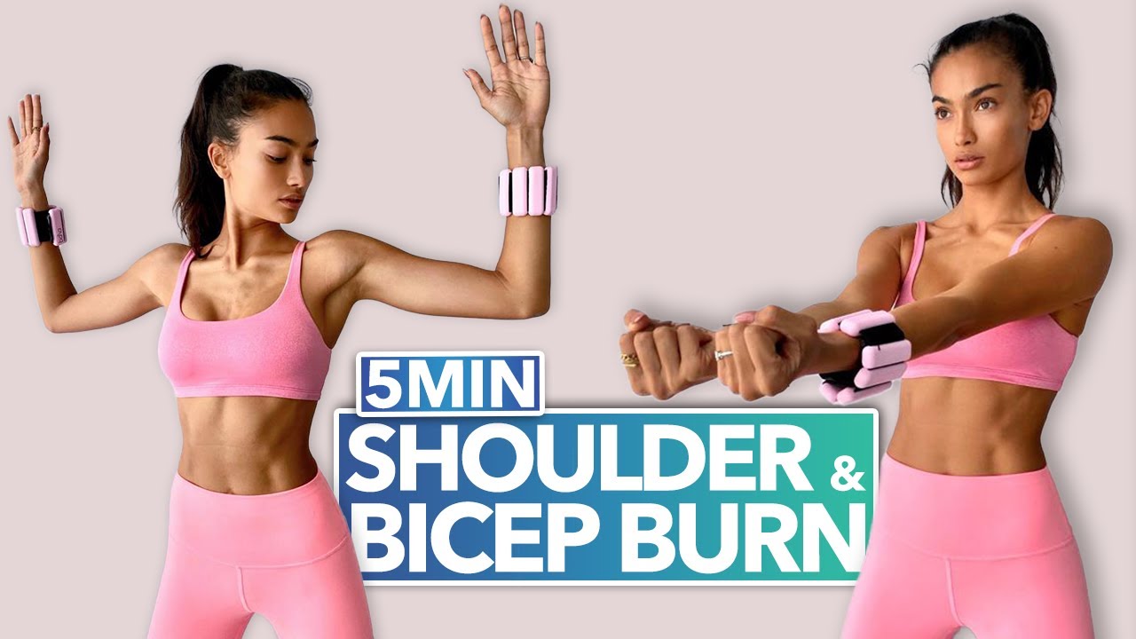 5MIN SHOULDER & BICEP BURN || KELLY GALE