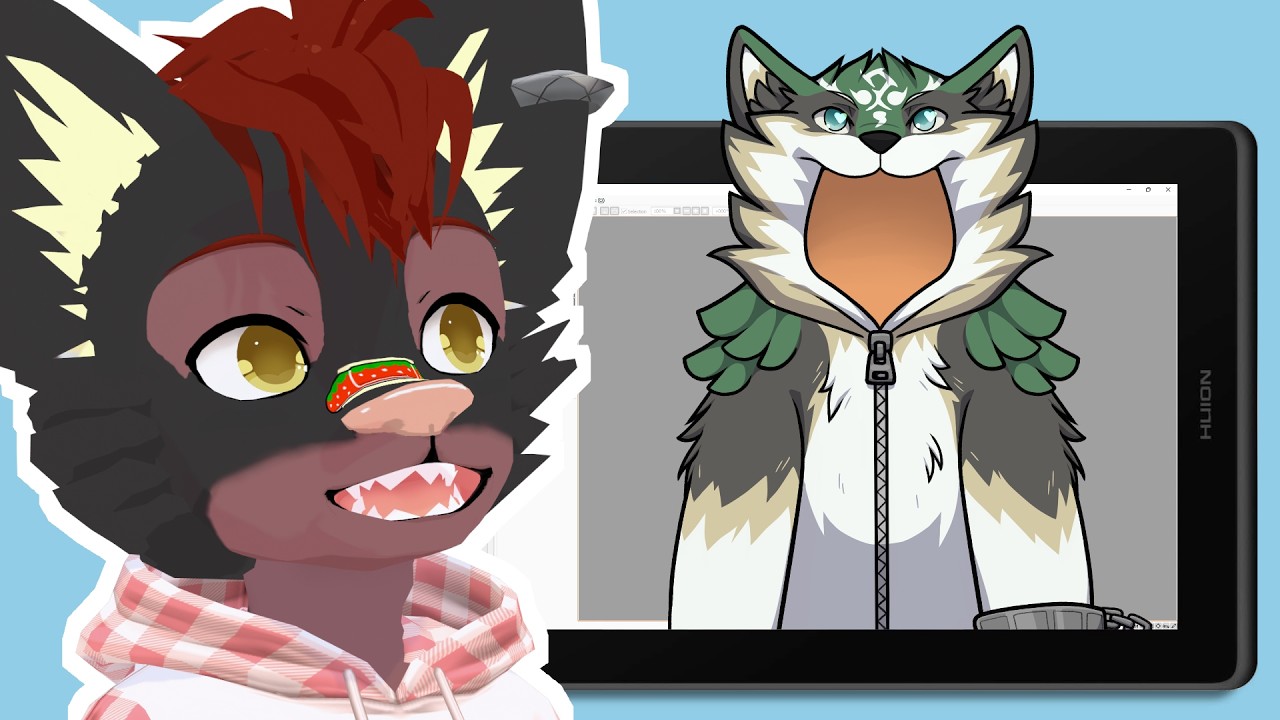 Speedpaint: Wolf Link Kigu Vtuber Asset