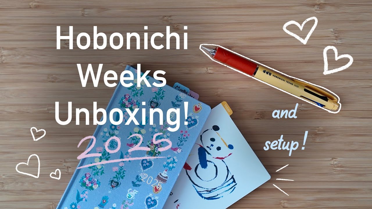 Hobonichi Weeks 2025 Unboxing and Setup!!
