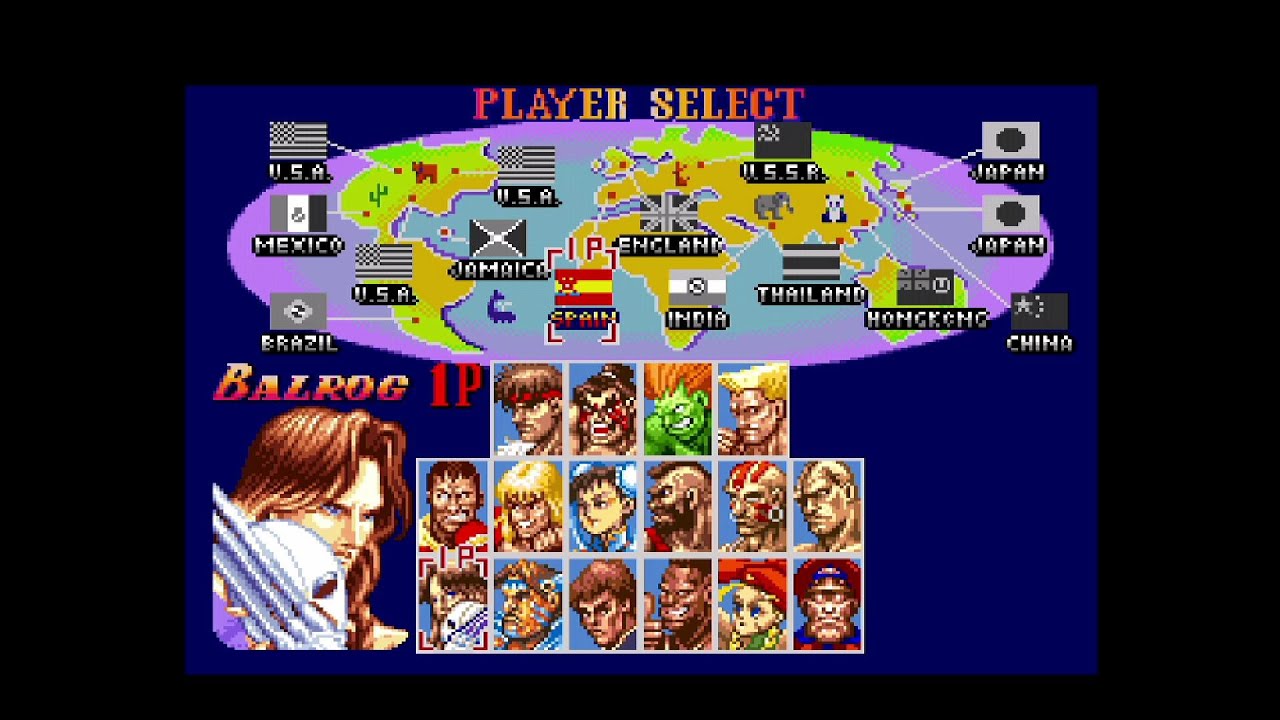 スーパーストリートファイター2(SFC)　Lv8負け無しクリア　バルログ