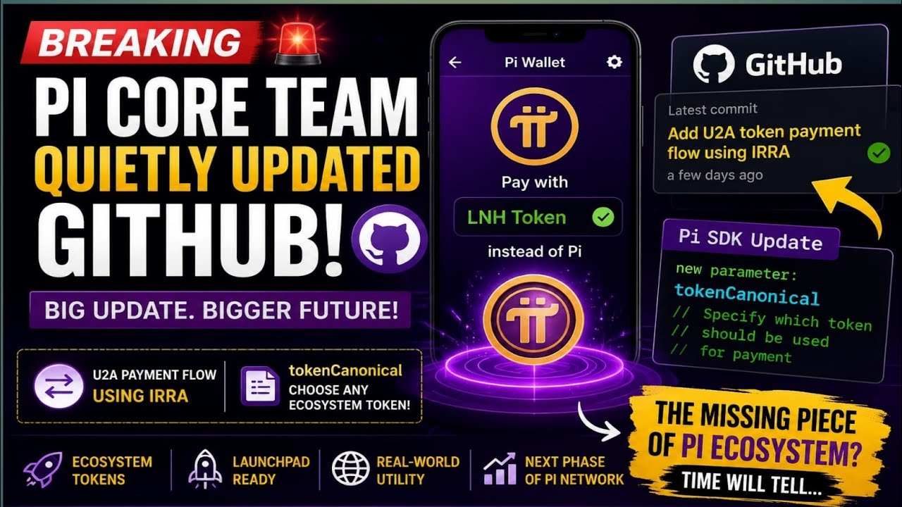 Pi Network GitHub Update | Token Canonical & IRRA Payment Explained