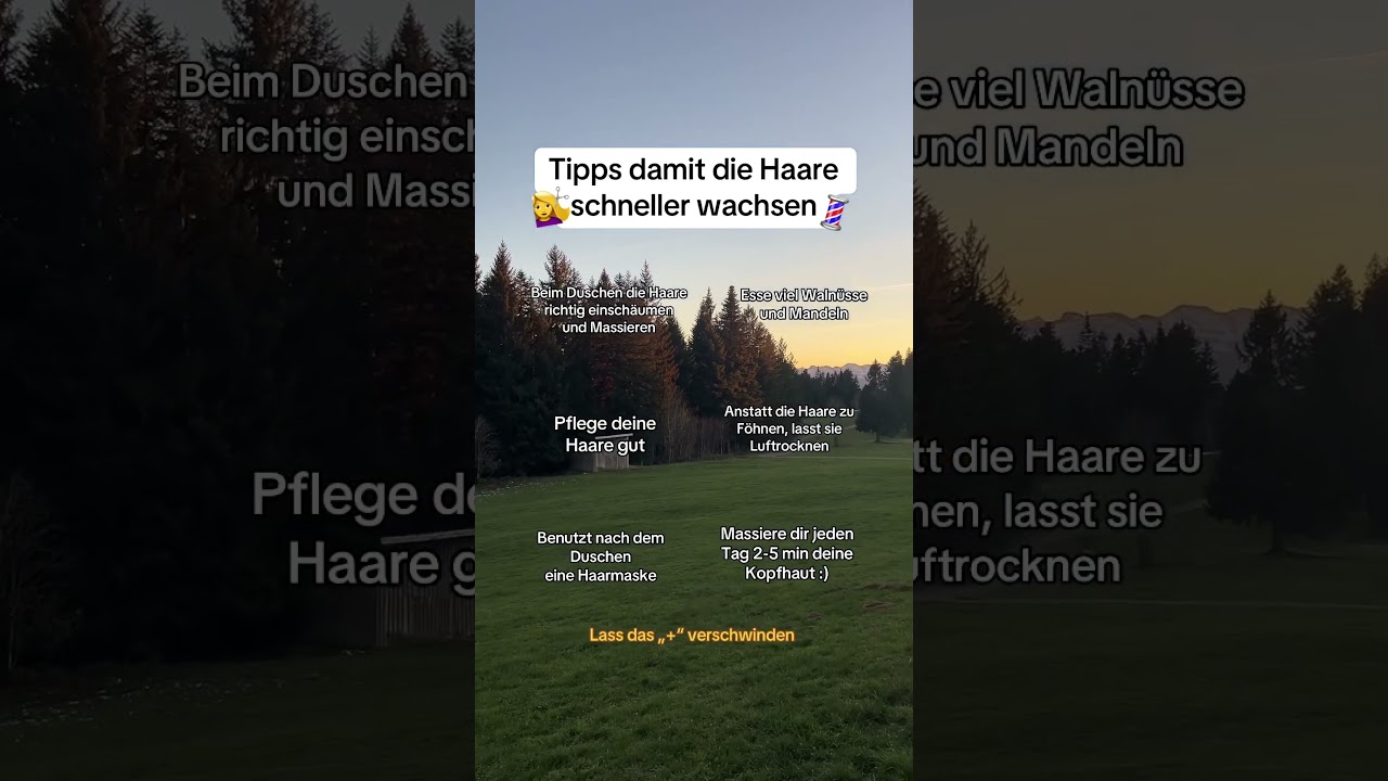 Tipps damit die Haare schneller wachsen