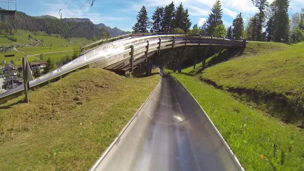 Wiegand Sommerrodelbahn Zahmer Kaiser 2016 POV Onride (left)