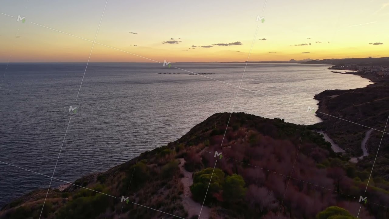 Coastal Sunset Hike, Clifftop Trail With Golden Light, Rugged Seaside Walk At Dusk With Pine And