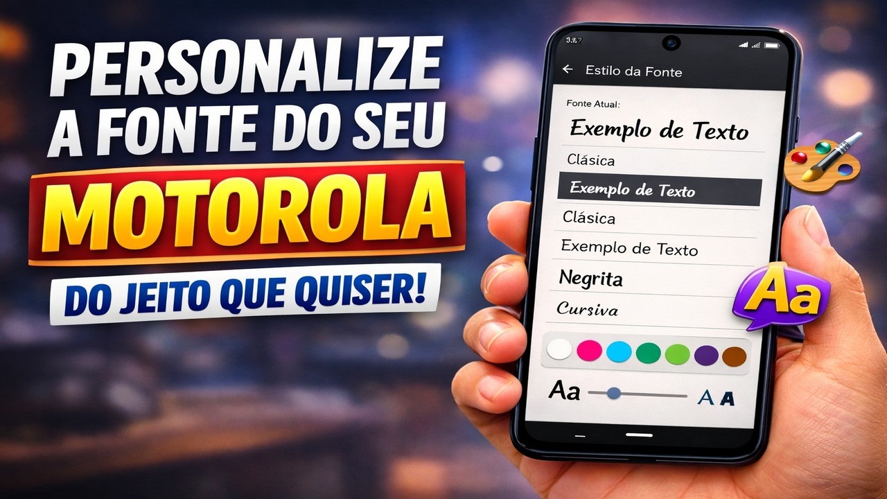 PERSONALIZE A FONTE DO SEU MOTOROLA DO JEITO QUE QUISER