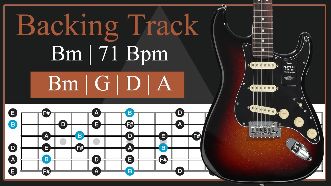 Bm Backing Track | 71 Bpm