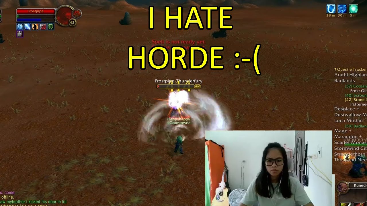 Horde problem...First time playing WOW Classic
