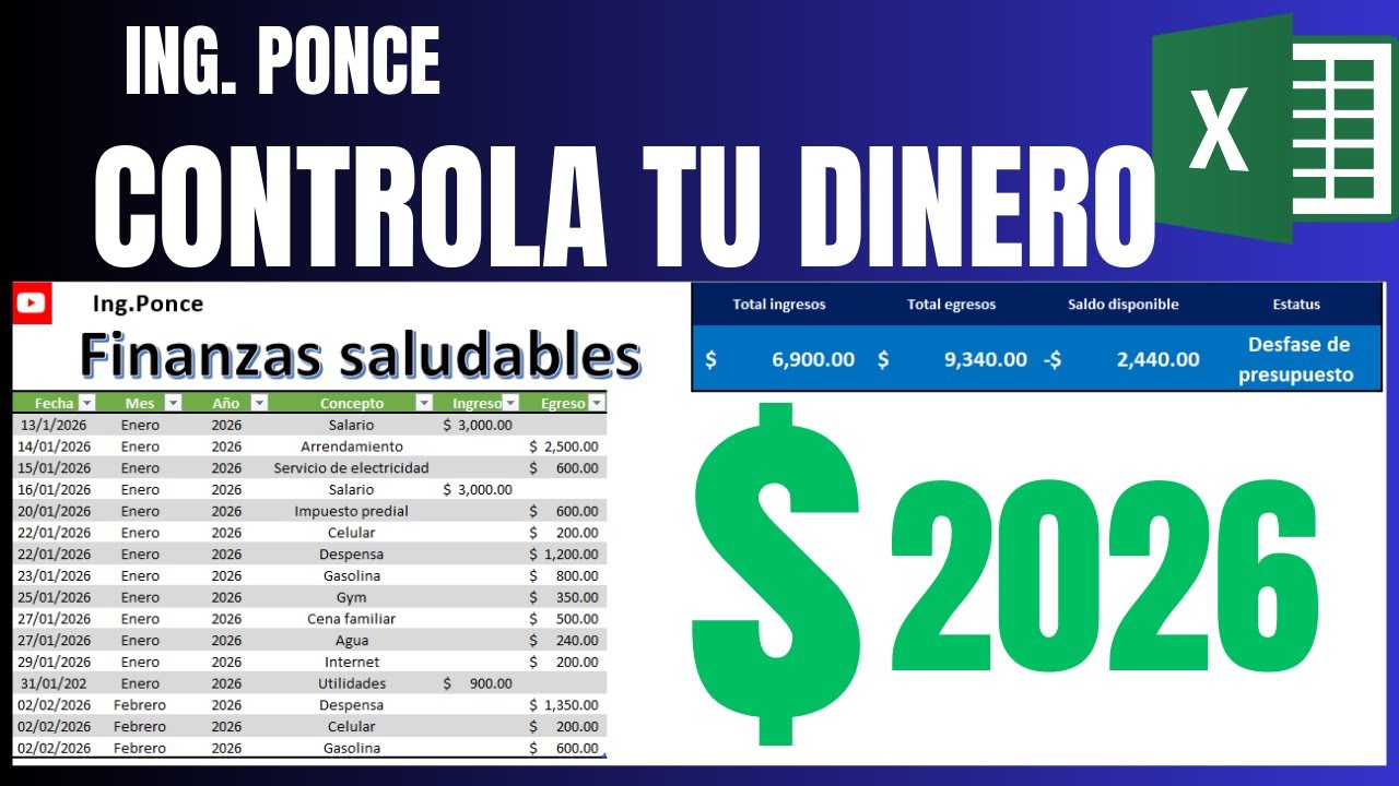 Como llevar la contabilidad de casa sin apuros| Control de ingreso y egreso 2026 📊