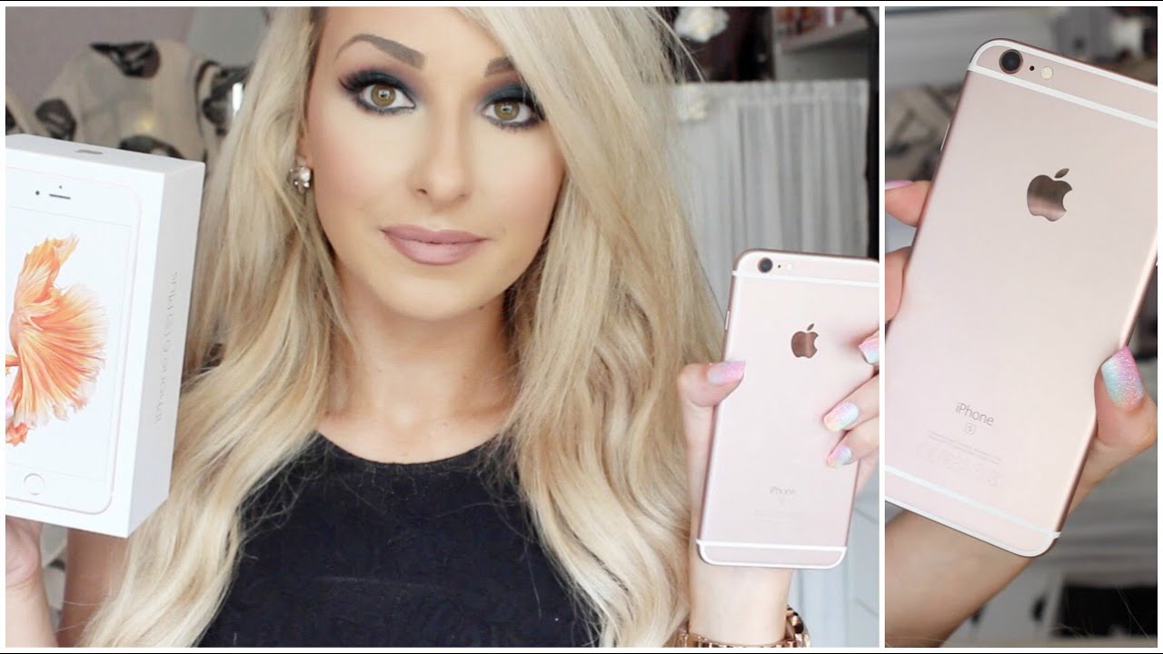 Unboxing Rose gold iphone 6s Plus + mini review | Dramaticmac