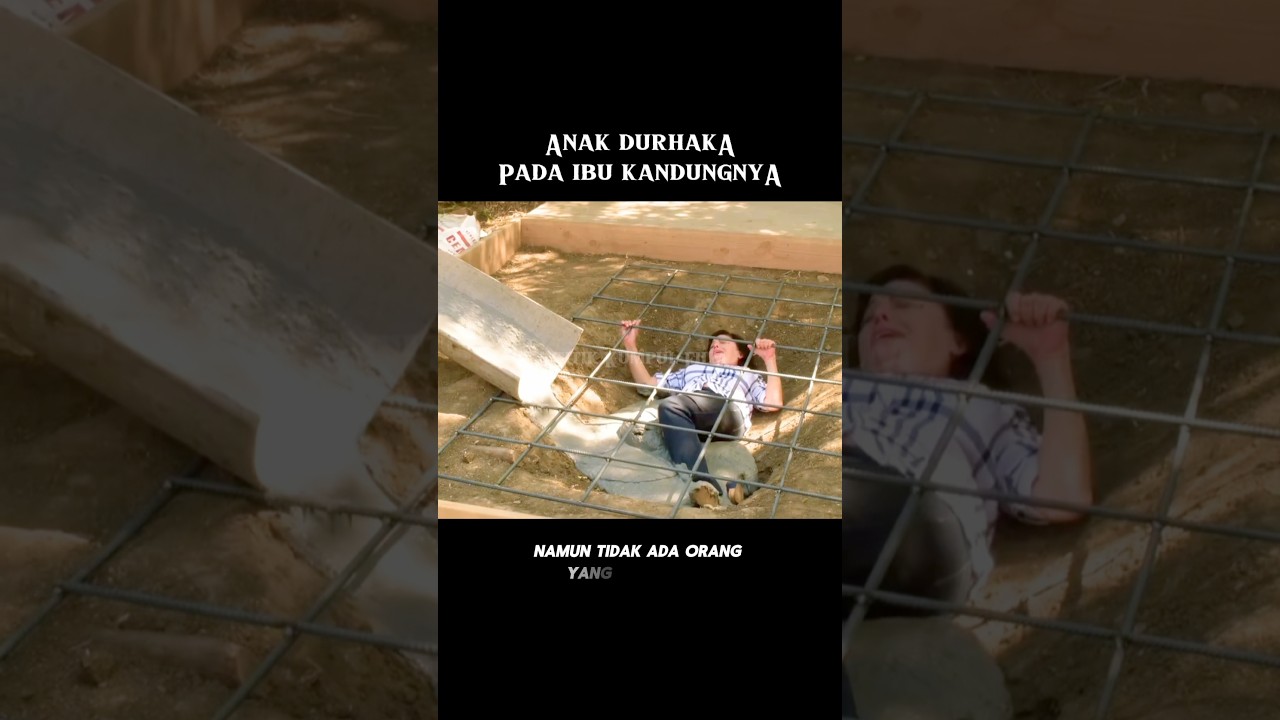 Anak Durhaka Cor Ibu Kandungnya Sendiri 