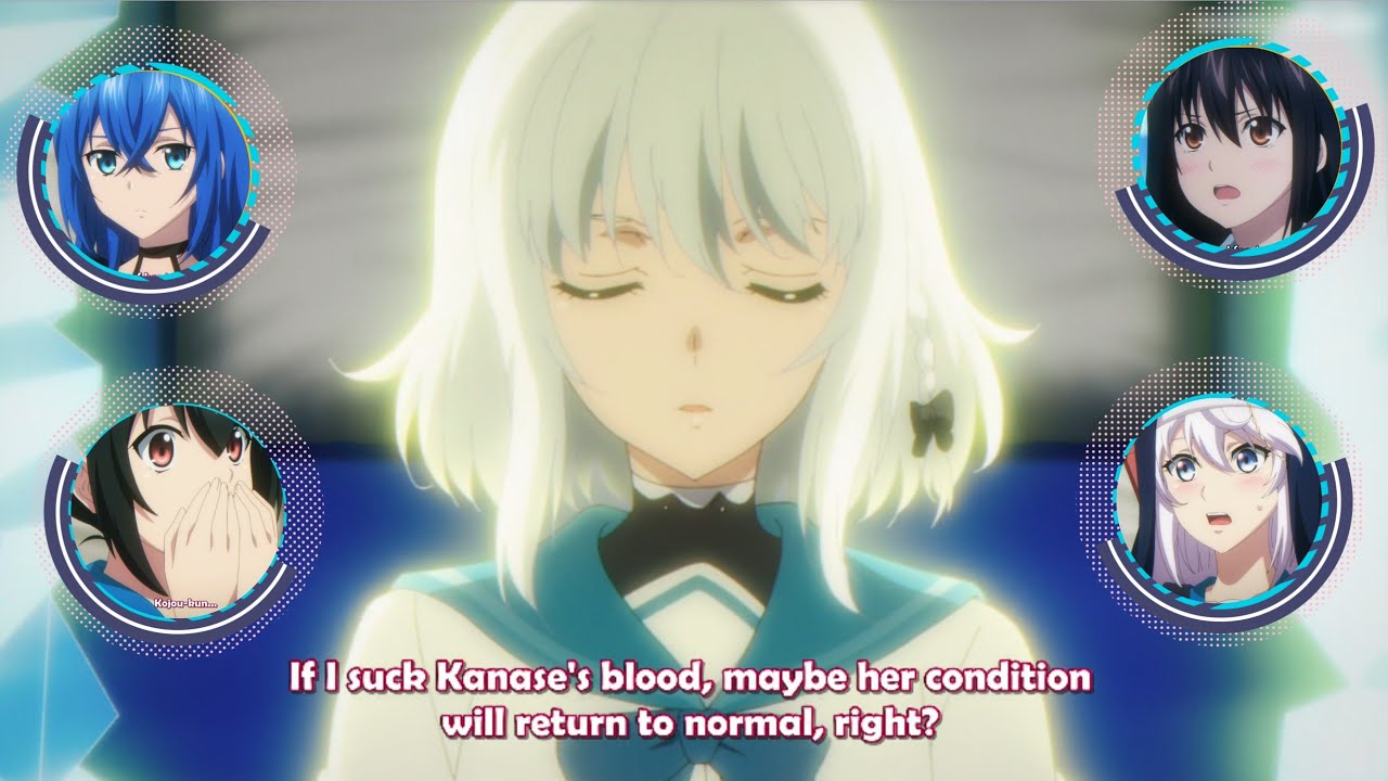 Himeragi became jealous because kojo sucked kanase's blood|| strike the blood S5 Ep. 1||