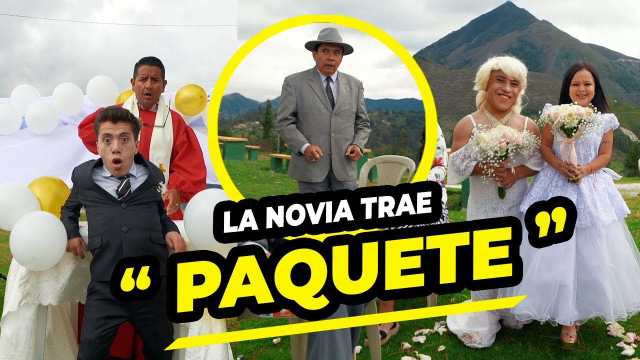Sus 2 novias llegaron al altar el día de su boda y una de ellas con paquete
