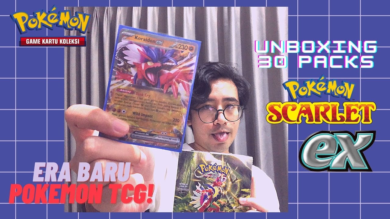 Unboxing 30 Pack Kartu Pokemon Scarlet ex | Pokemon TCG Indonesia