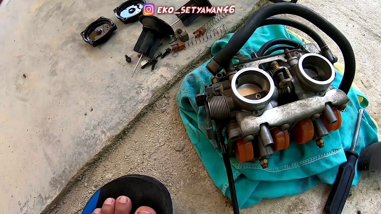 servis karburator Ninja 250R || ninja 250R brebet...??? hilang total