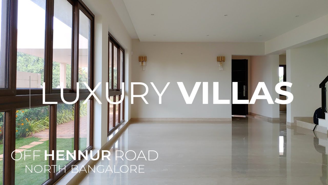Luxury 4 BHK Villas in Hennur Road Bangalore | Duplex Villas with Garden and Terrace! Villa Tour!