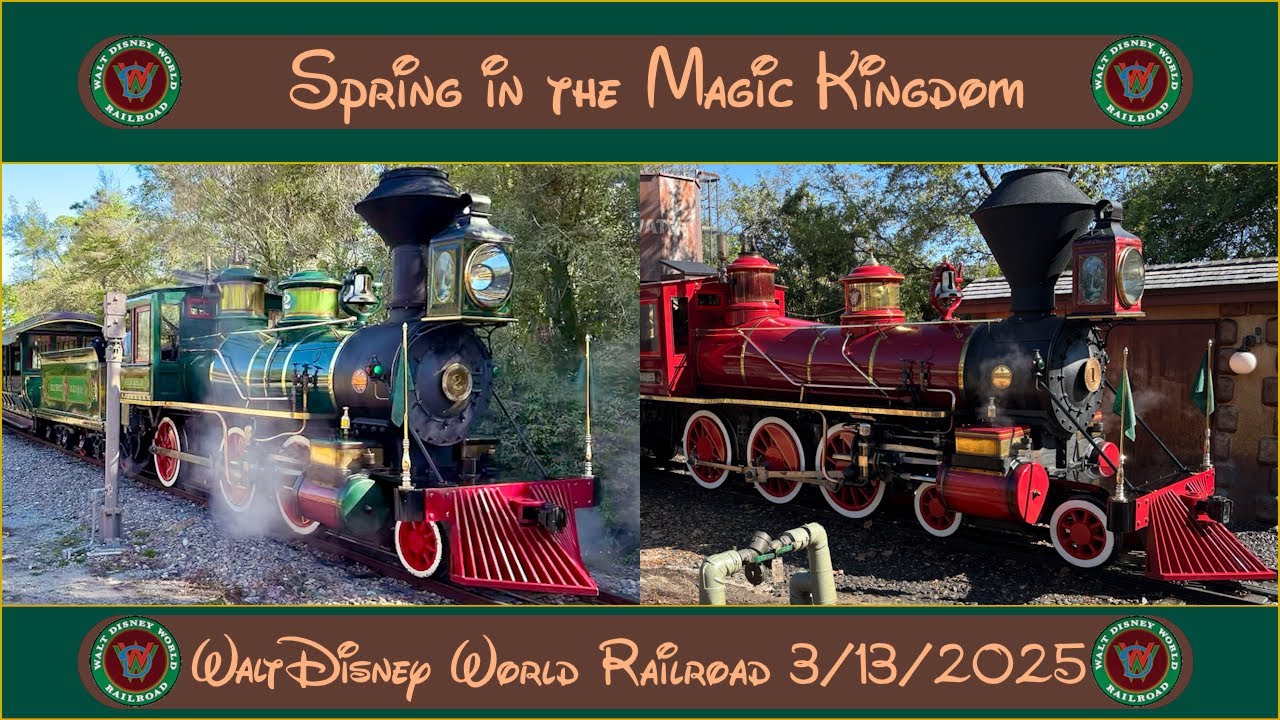Spring in the Magic Kingdom: Walt Disney World Railroad 3/13/2025