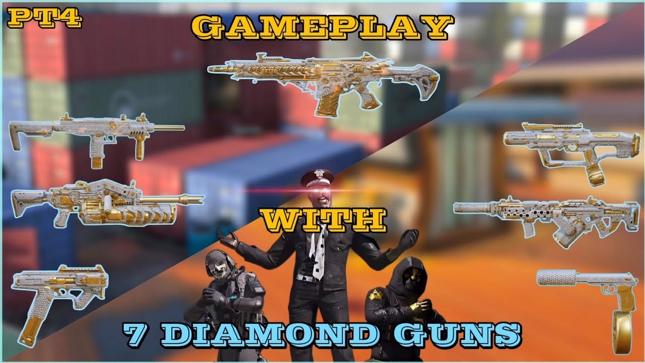 GAMEPLAY WITH 7 DIAMOND GUNS🥸🔥 | CODM