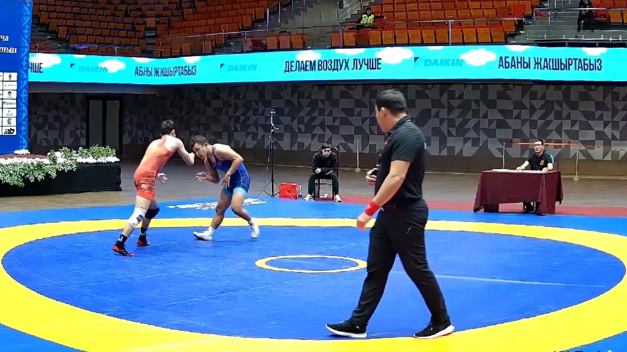 ВОЛЬНАЯ БОРЬБА. ЧЕМПИОНАТ КЫРГЫЗСТАНА-2026. 74 кг 1\16 Алихан Акунжанов-Элдос Алмазбек уулу