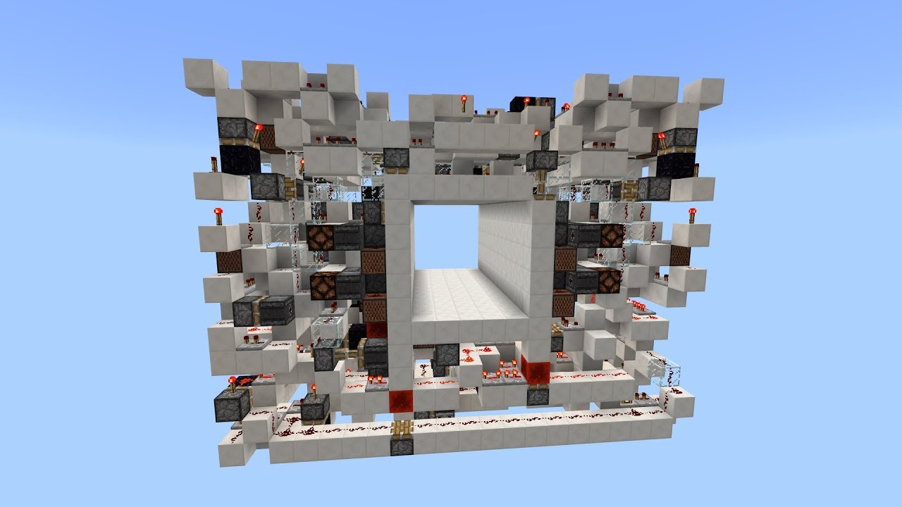Fastest 5x5 Piston Door in MCBE(open in 1.7s)