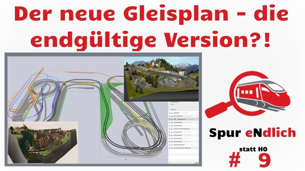 9. Spur eNdlich: Der neue Gleisplan - die endgültige Version?! Erstellt mit Railmodeller Pro