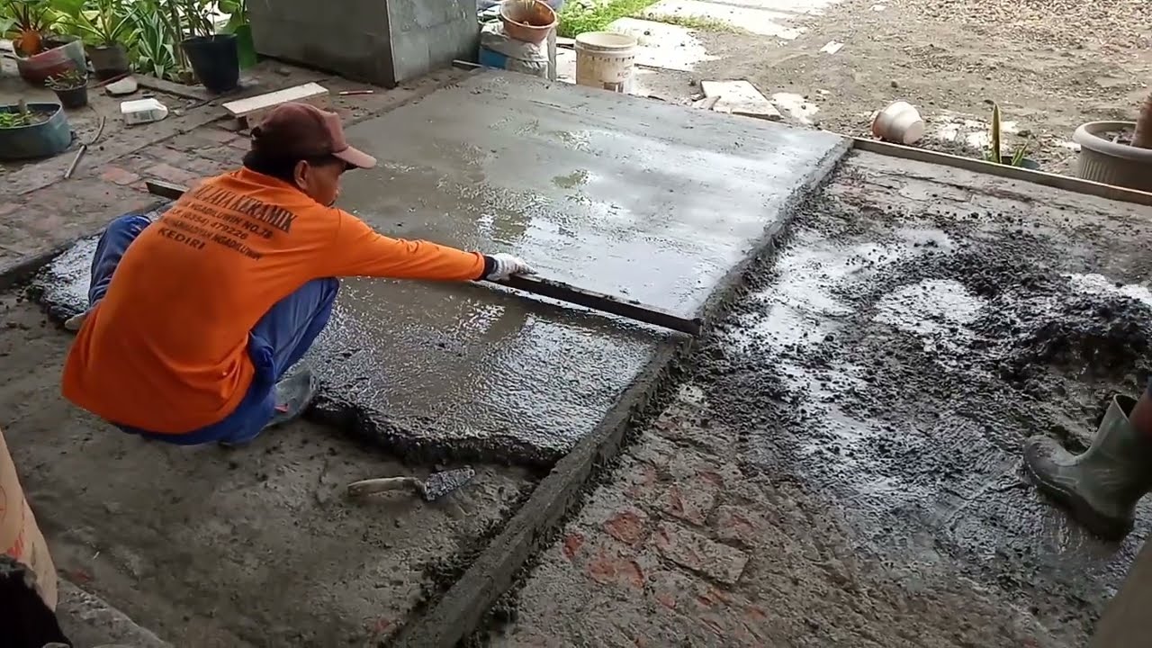 Cara mudah plester lantai dari awal sampai selesai yang rata cepat dan rapi
