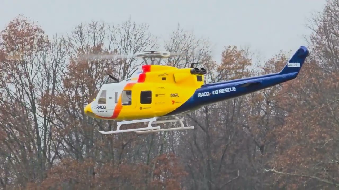 Maiden Flight of my Flywing Bell 412 today at modena