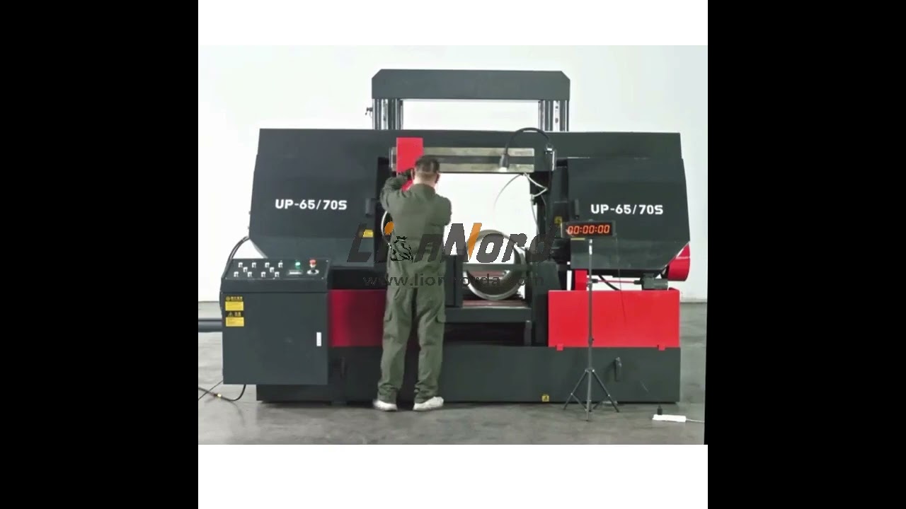 Heavy Duty semi automatic metal cutting band saw machine for steel pipe