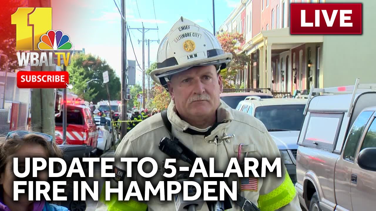 LIVE: Fire officials provide an update on the 5-alarm fire in Hampden- wbaltv.com