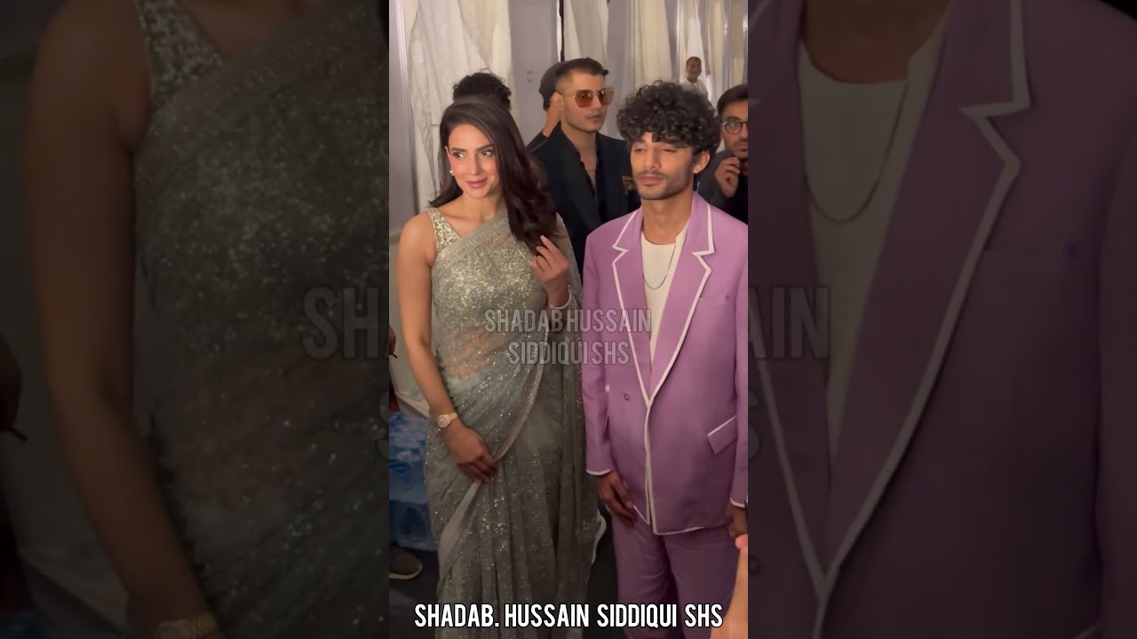 Super Star Saba Qamar with Kaifi Khalil At Lux Style Awards