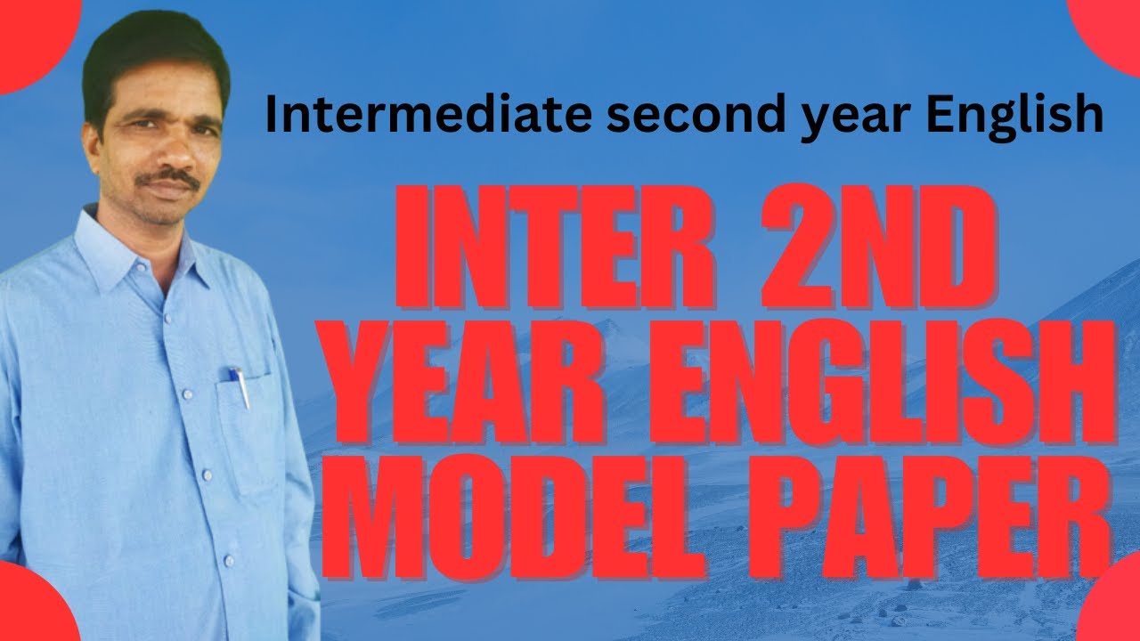 Inter 2nd year English model question paper