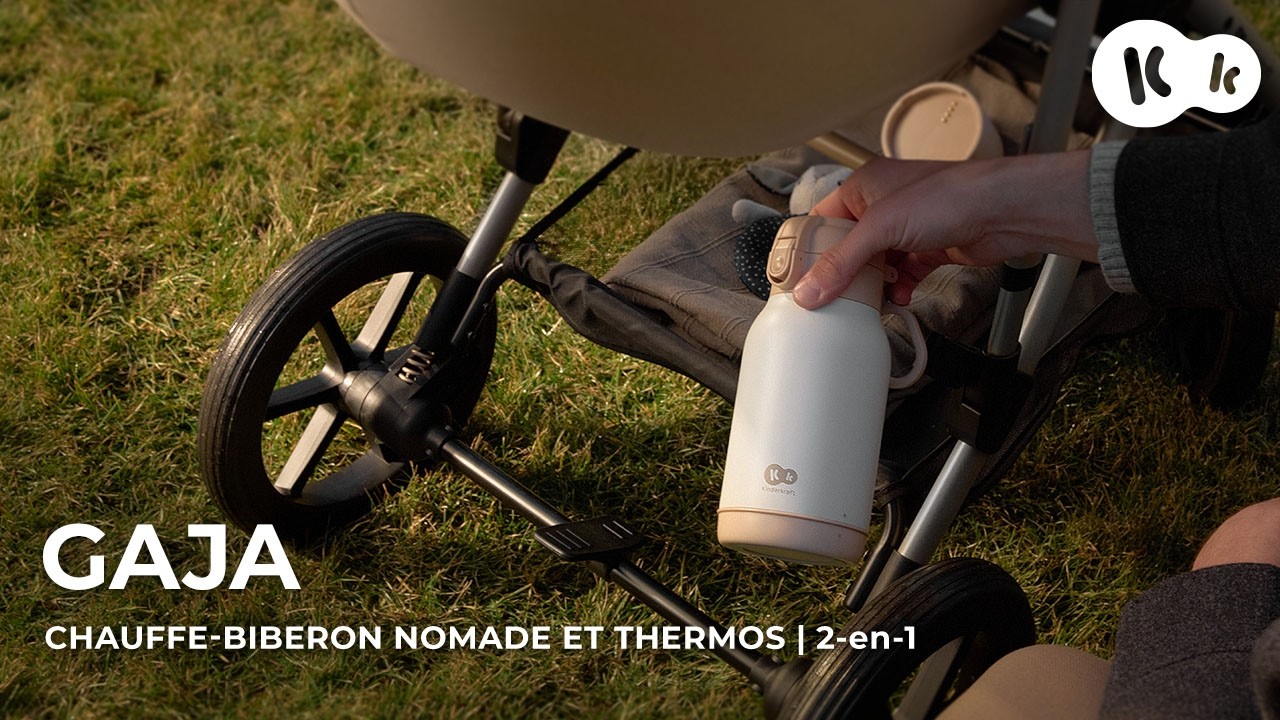 Kinderkraft GAJA – chauffe-lait nomade & thermos 2en1 : chaleur jusqu’à 20 h | 500 ml