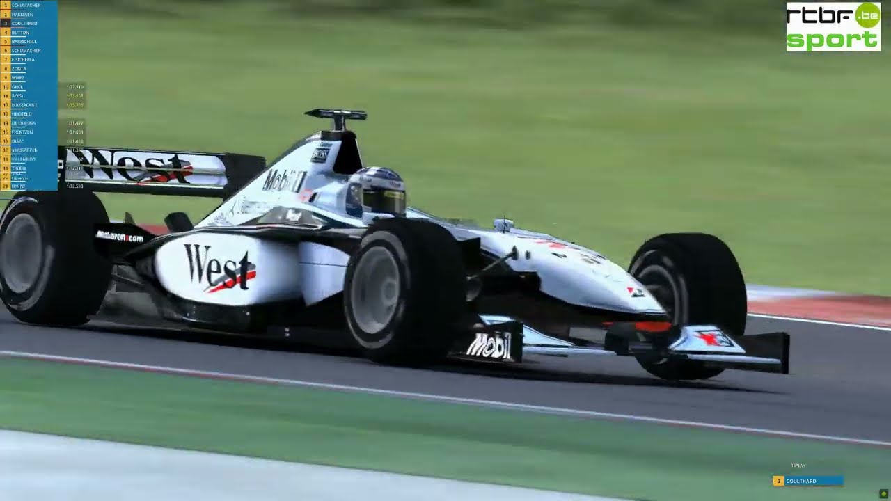 McLaren Mercedes MP4/15 de 2000 TV cam David Coulthard