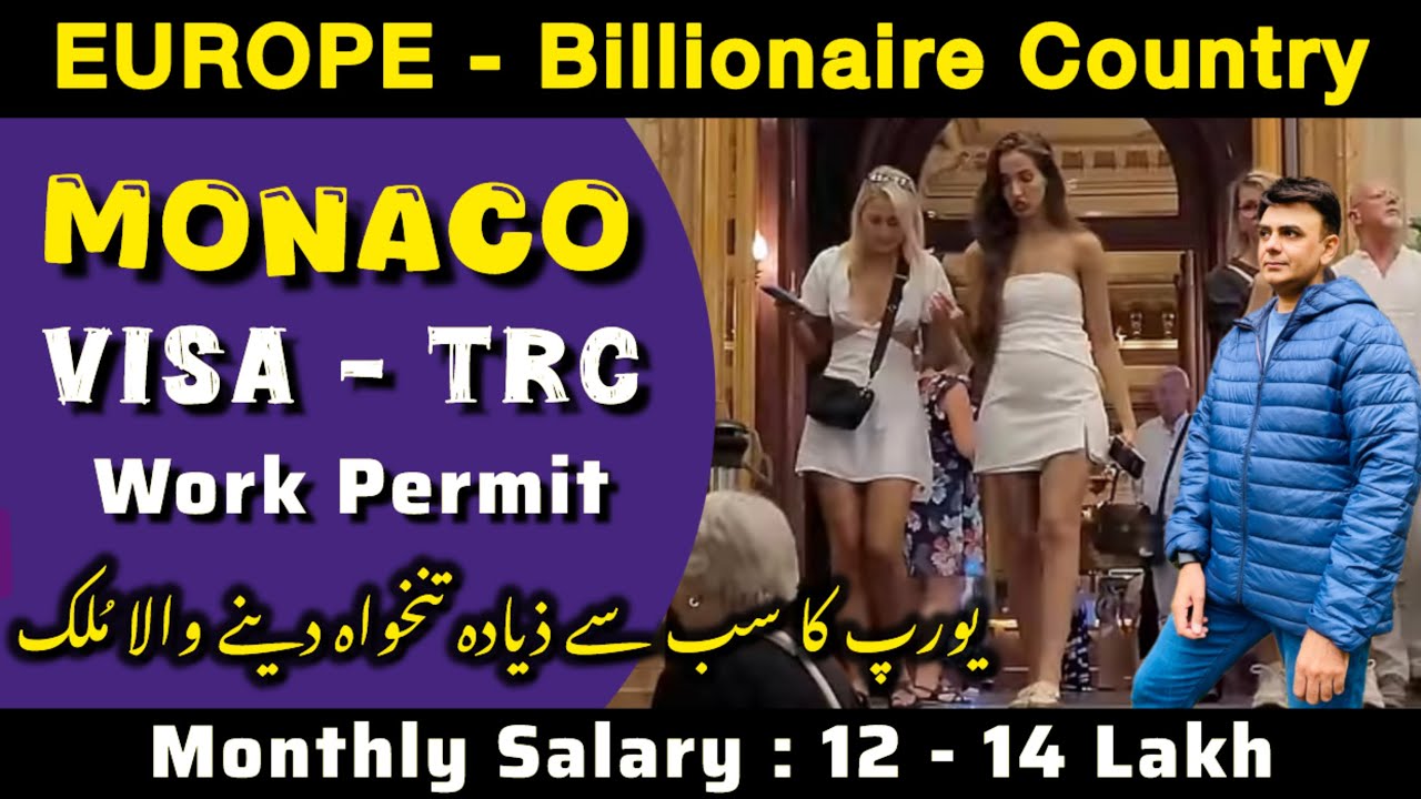 GoTo EUROPE's Billionaire's Country || Monaco Visa and TRC For Non-EU Nationals || Monaco Visit Visa