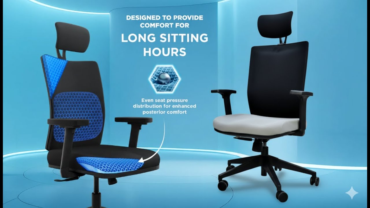 The Sleep Company Onyx Orthopedic High-Back Office Chair | Pain Relief Seating
