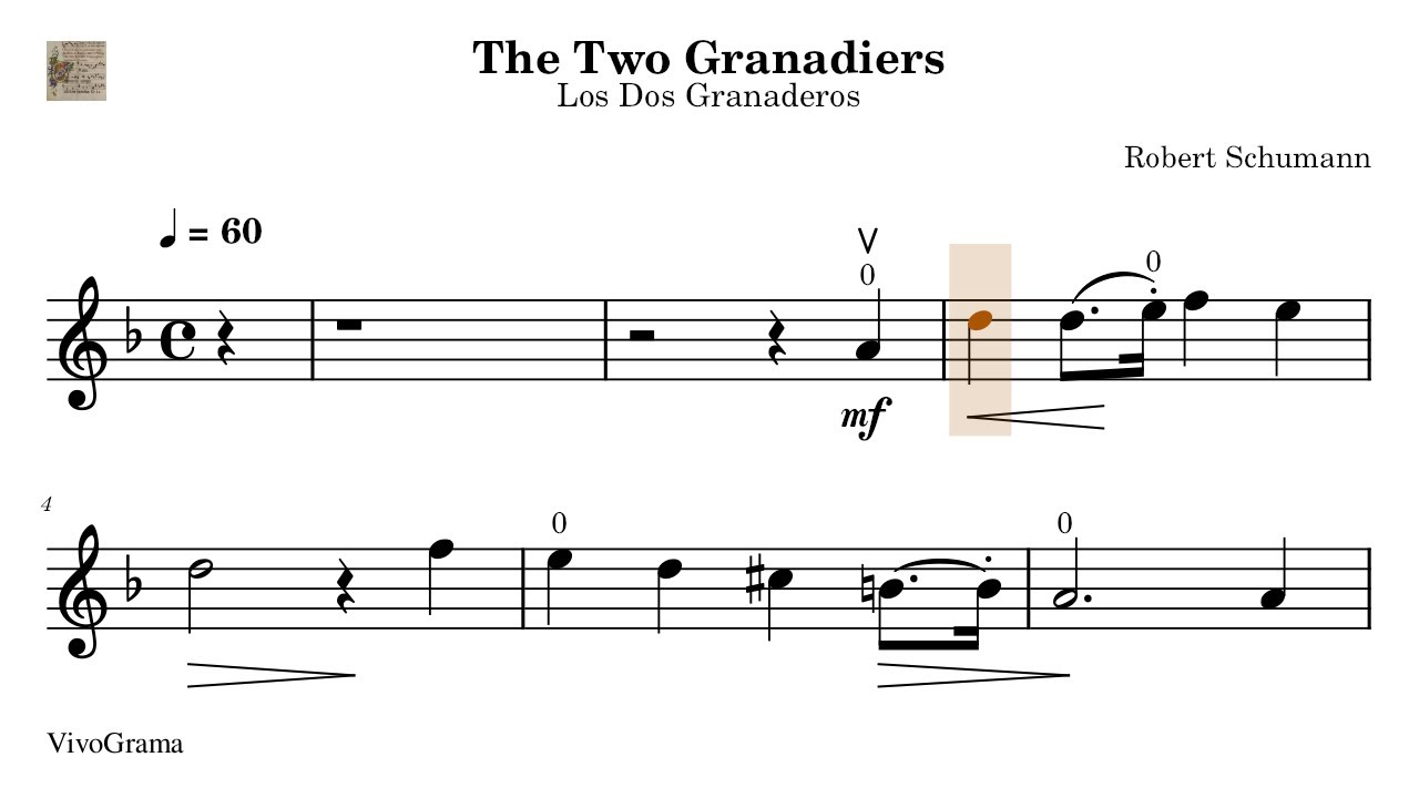 🎼 07. The Two Granadiers / Los Dos Granaderos. Suzuki 2. Partitura Violín. Práctica Tempo Progresivo