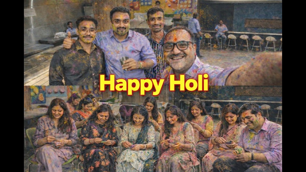 Chhoti Holi Celebration in Office 🎨  Holi 2026 Vlog